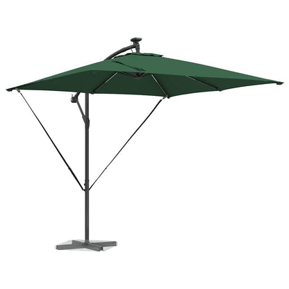 Cantilever Banana Parasol met slot Groen 249 x 249 x 250 cm