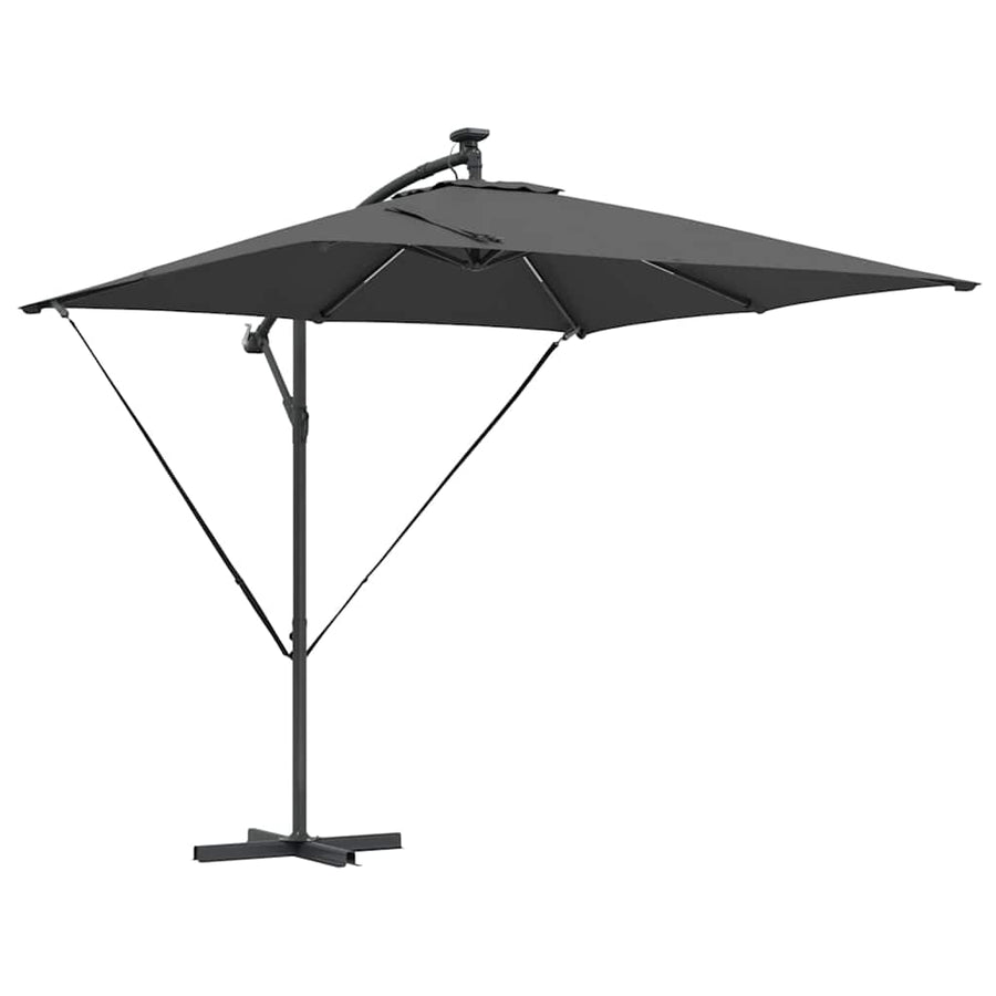 Cantilever Banana Parasol met slot Antraciet 249 x 249 x 250 cm