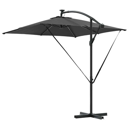 Cantilever Banana Parasol met slot Antraciet 249 x 249 x 250 cm