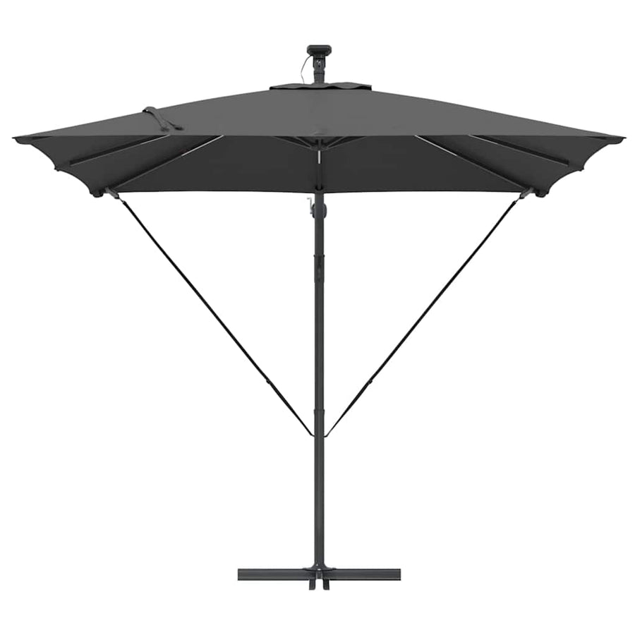 Cantilever Banana Parasol met slot Antraciet 249 x 249 x 250 cm
