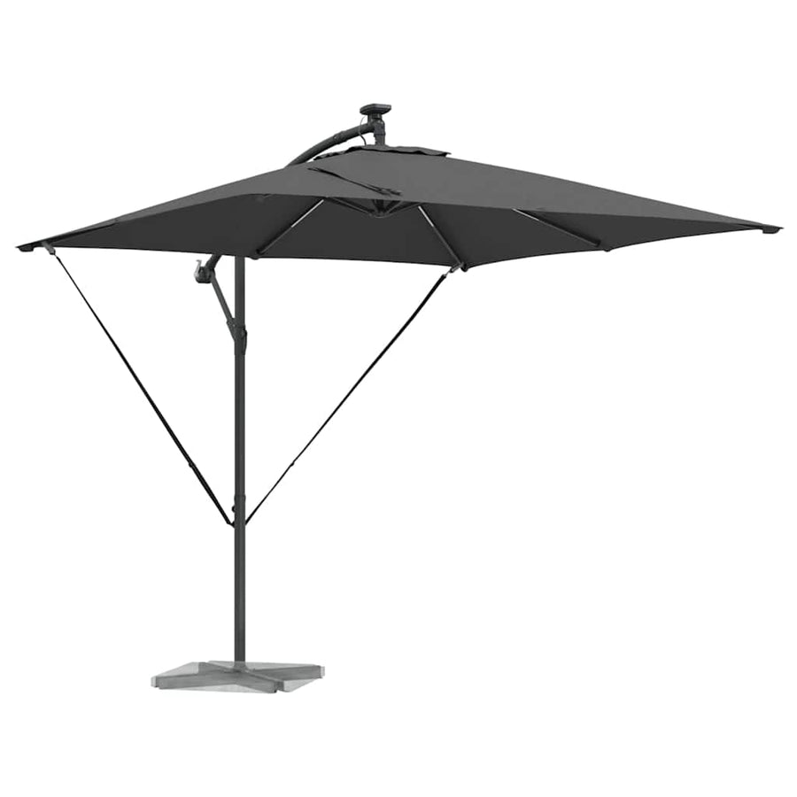 Cantilever Banana Parasol met slot Antraciet 249 x 249 x 250 cm