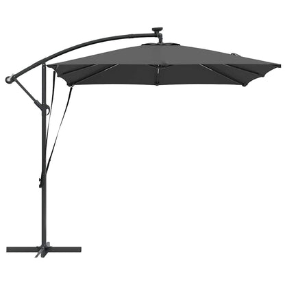 Cantilever Banana Parasol met slot Antraciet 249 x 249 x 250 cm