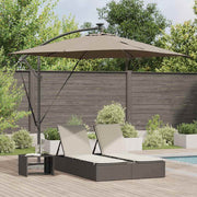 Parasol cantilever 249x249x250 cm taupe