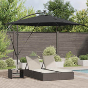 Parasol cantilever zwart 249x249x250 cm
