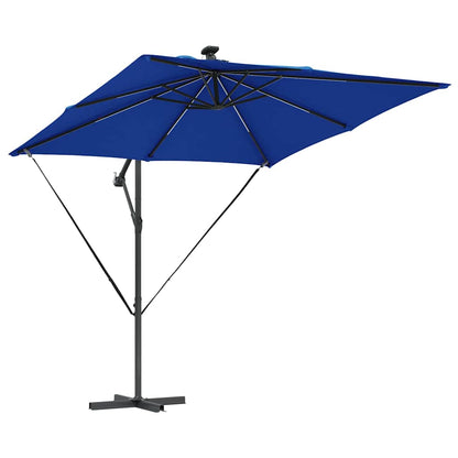 Cantilever Banana Parasol met slot Blauw 249 x 249 x 250 cm