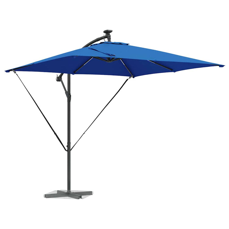 Cantilever Banana Parasol met slot Blauw 249 x 249 x 250 cm