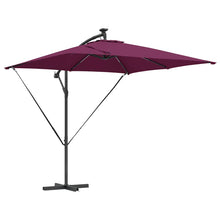 Cantilever Banana Parasol Bordeauxrood 249 x 249 x 250 cm