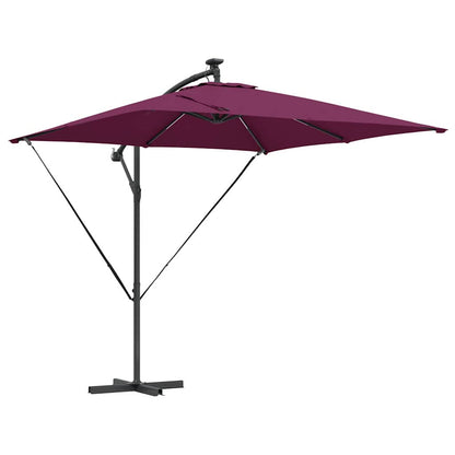 Cantilever Banana Parasol Bordeauxrood 249 x 249 x 250 cm