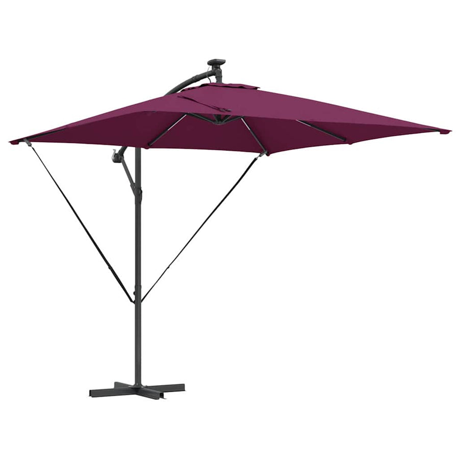 Cantilever Banana Parasol Bordeauxrood 249 x 249 x 250 cm