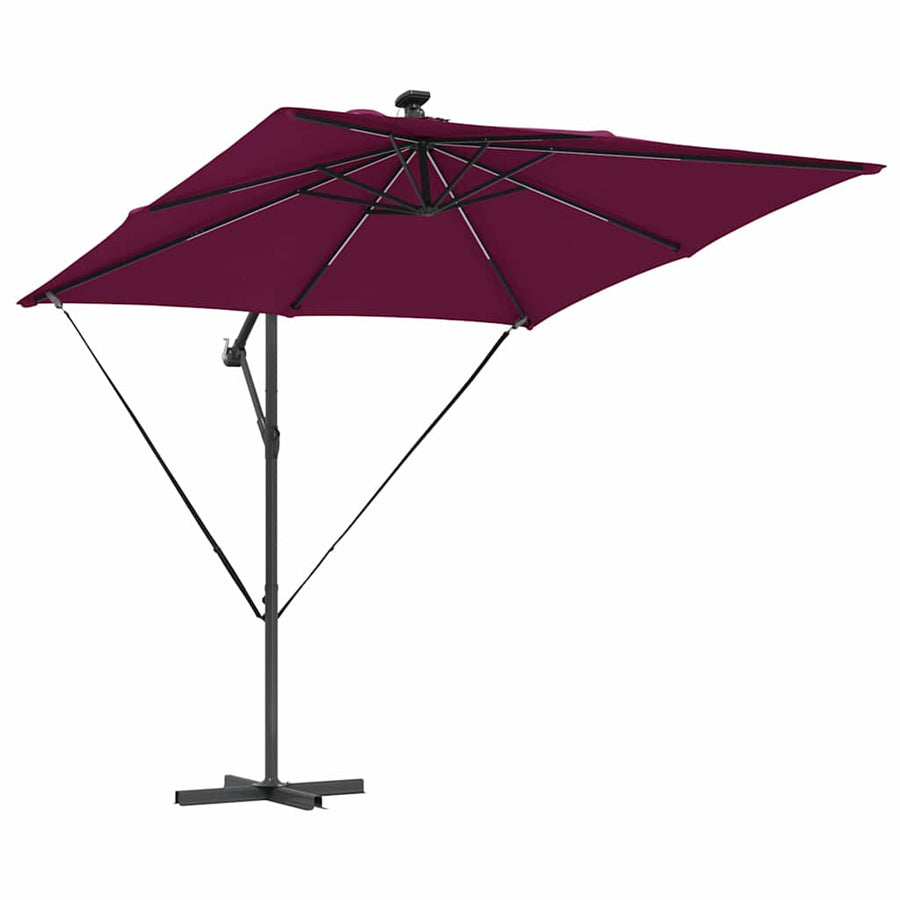 Cantilever Banana Parasol Bordeauxrood 249 x 249 x 250 cm
