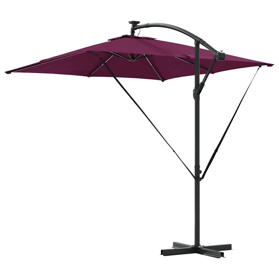 Cantilever Banana Parasol Bordeauxrood 249 x 249 x 250 cm