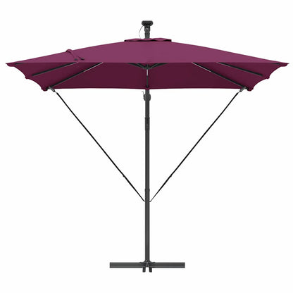 Cantilever Banana Parasol Bordeauxrood 249 x 249 x 250 cm