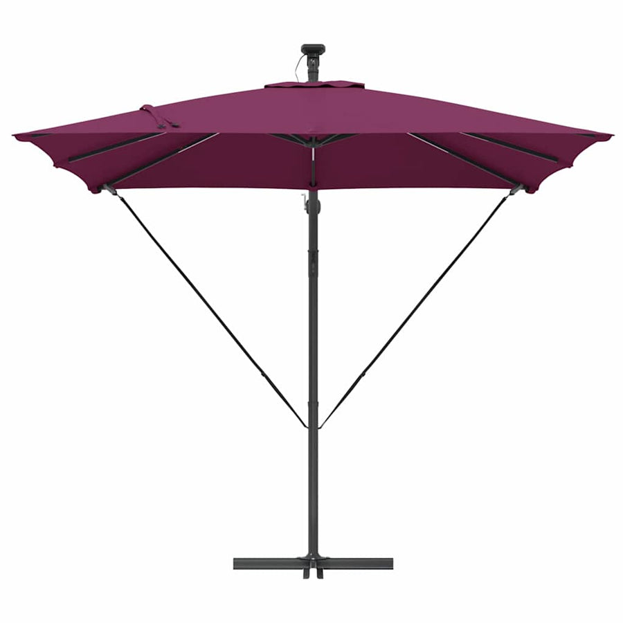 Cantilever Banana Parasol Bordeauxrood 249 x 249 x 250 cm