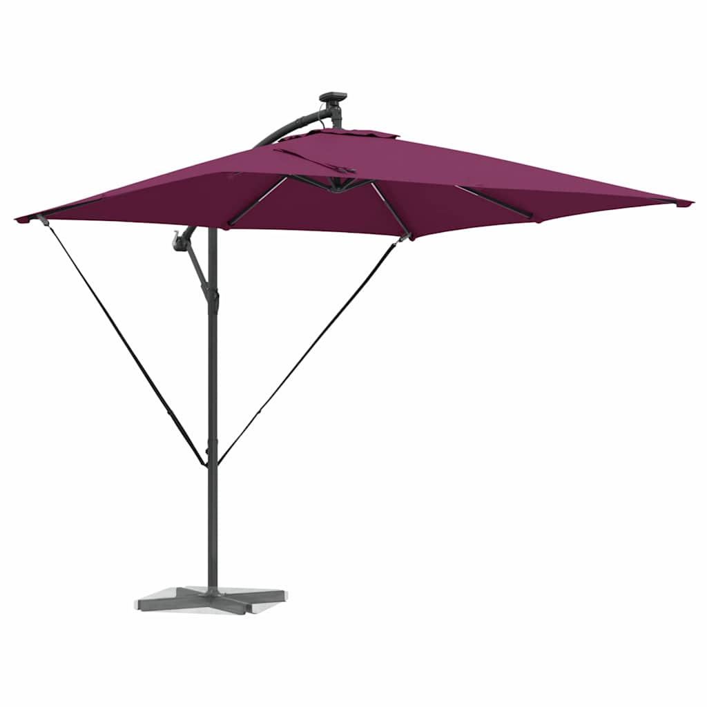 Cantilever Banana Parasol Bordeauxrood 249 x 249 x 250 cm