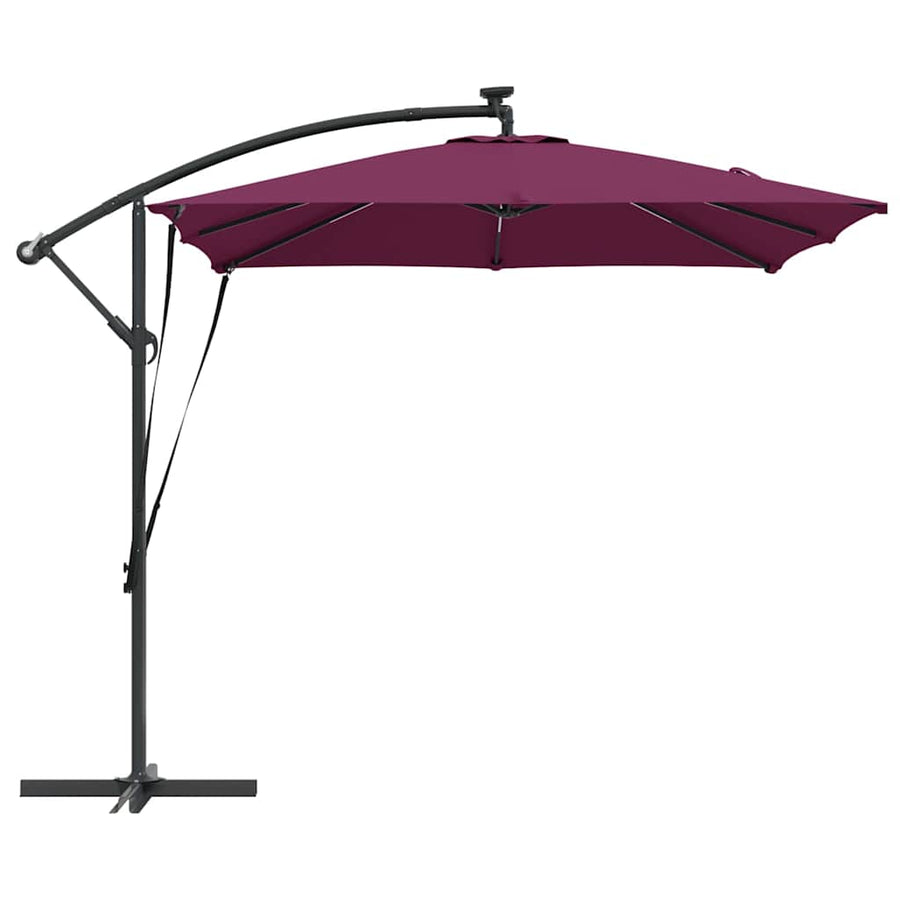Cantilever Banana Parasol Bordeauxrood 249 x 249 x 250 cm