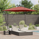 Parasol cantilever 249x249x250 cm terracotta