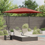 Parasol cantilever 249x249x250 cm terracotta