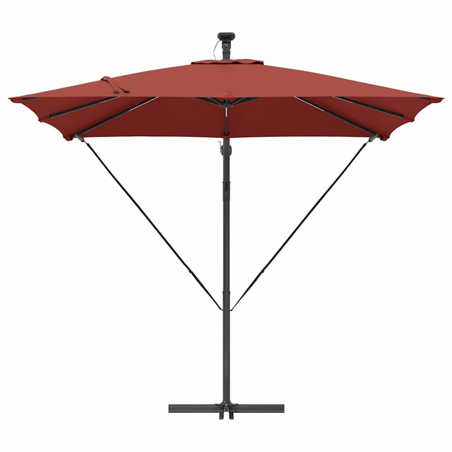 Cantilever Banana Parasol Terracotta 249 x 249 x 250 cm