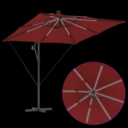 Cantilever Banana Parasol Terracotta 249 x 249 x 250 cm