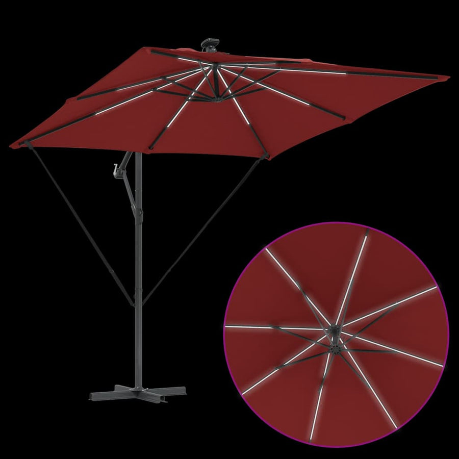 Cantilever Banana Parasol Terracotta 249 x 249 x 250 cm