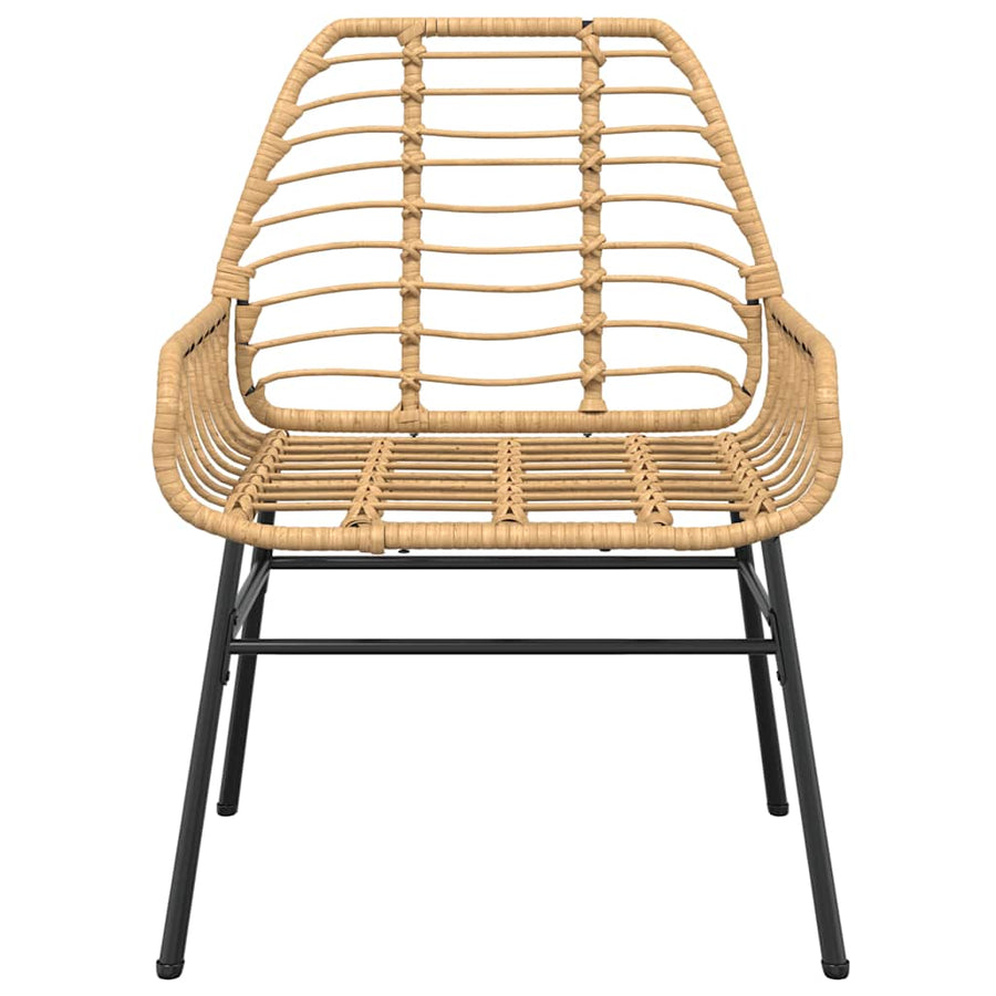 5-Delige Tuinset Poly Rattan Glas Bruin 4 80 x 80 x 74 cm Nee