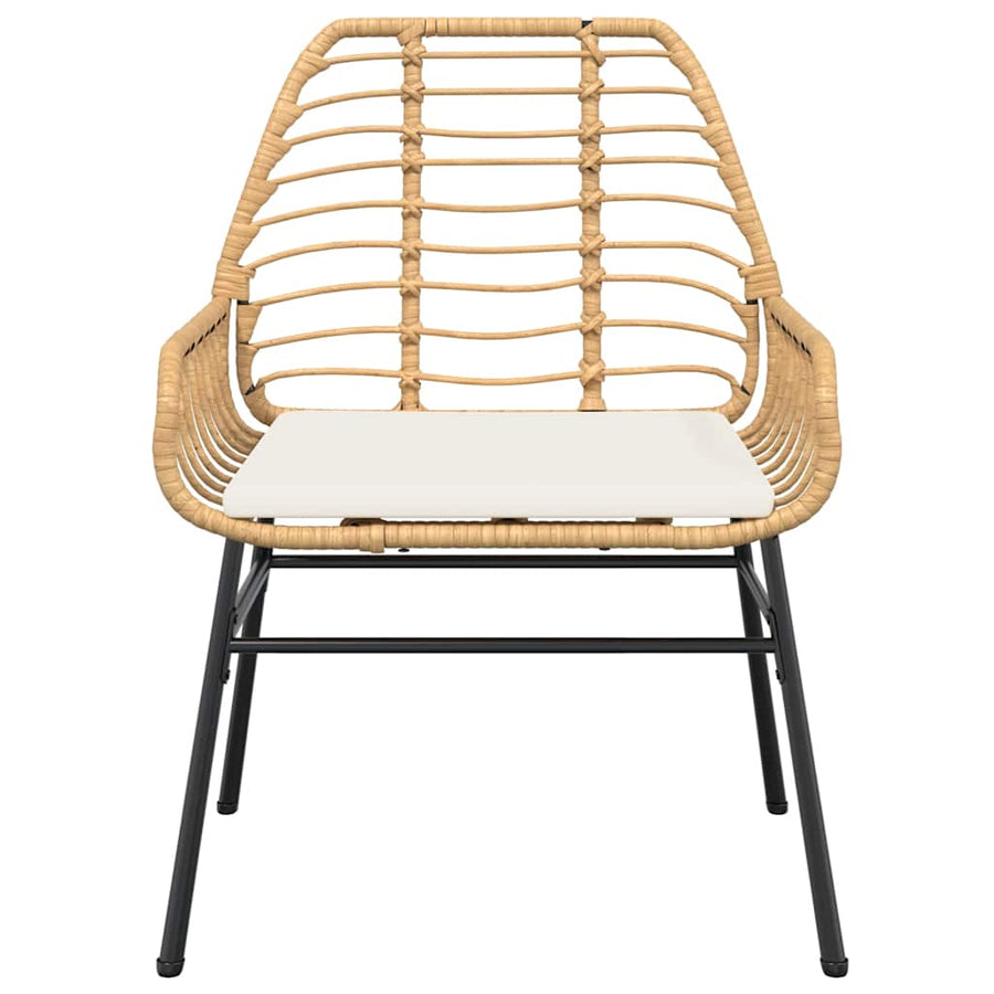 5-Delige Tuinset Met Kussens Poly Rattan Glas Bruin 4 140 x 70 x 74 cm Ja