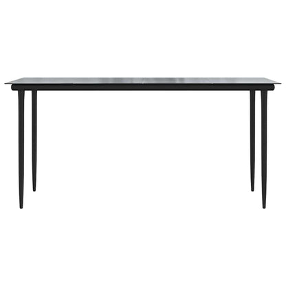 5-Delige Tuinset Met Kussens Poly Rattan Glas 4 160 x 80 x 74 cm Bruin