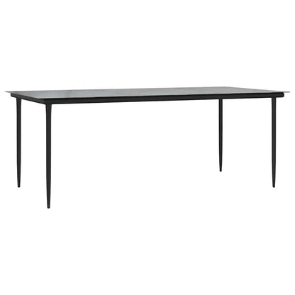 9-Delige Tuinset Met Kussens Poly Rattan Glas 8 200 x 100 x 74 cm Bruin