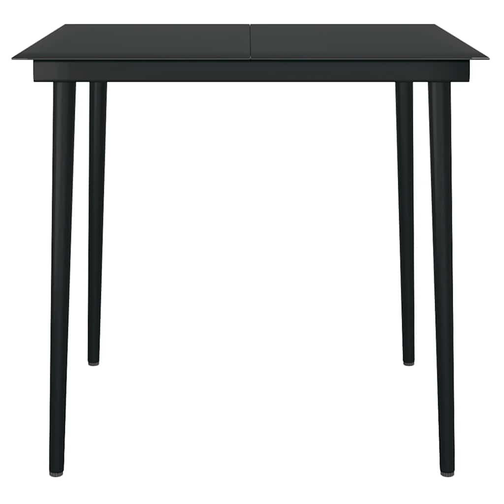 5-Delige Tuinset Met Kussens Poly Rattan Glas 4 80 x 80 x 74 cm Grijs