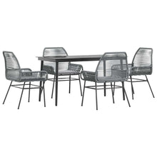 5-Delige Tuinset Met Kussens Poly Rattan Glas 4 140 x 70 x 74 cm Grijs