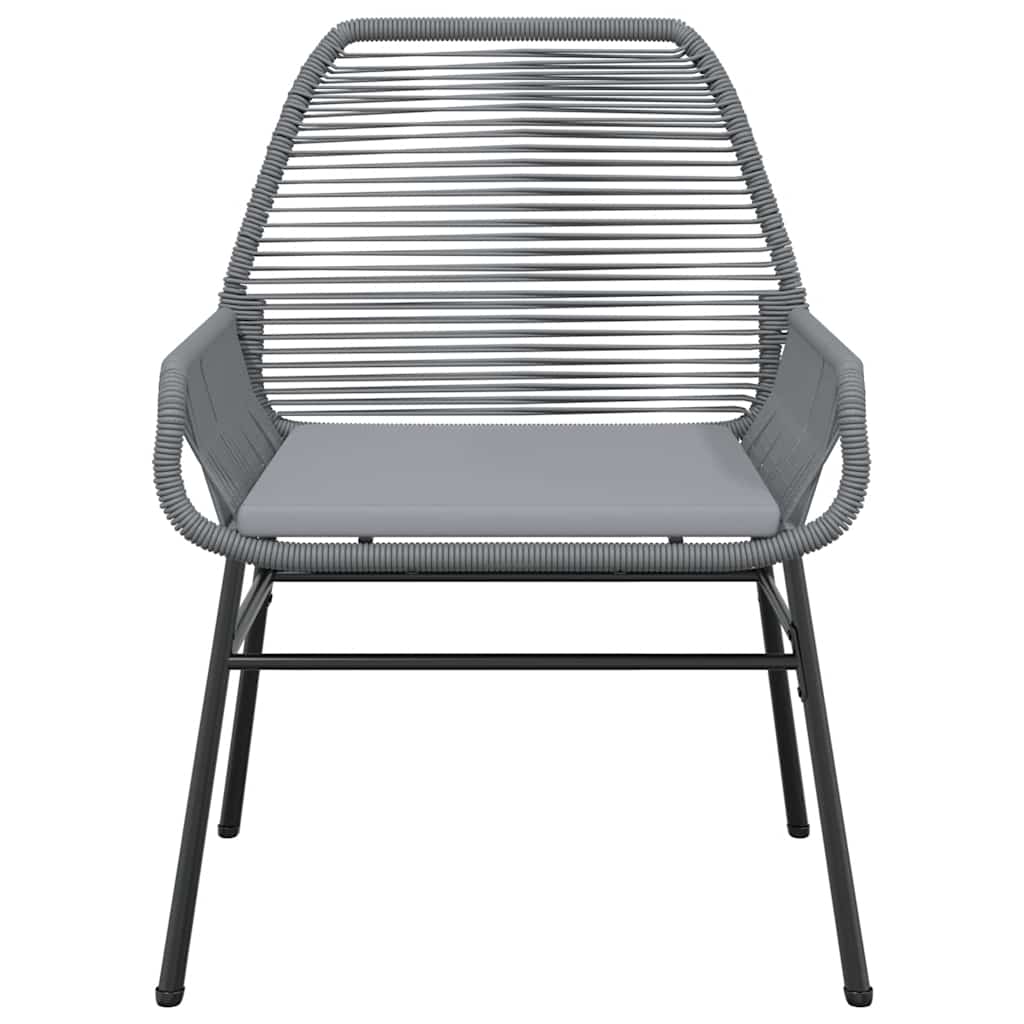 5-Delige Tuinset Met Kussens Poly Rattan Glas 4 140 x 70 x 74 cm Grijs