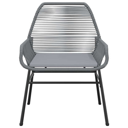 5-Delige Tuinset Met Kussens Poly Rattan Glas 4 140 x 70 x 74 cm Grijs