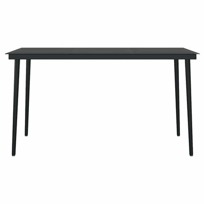 5-Delige Tuinset Met Kussens Poly Rattan Glas 4 140 x 70 x 74 cm Grijs