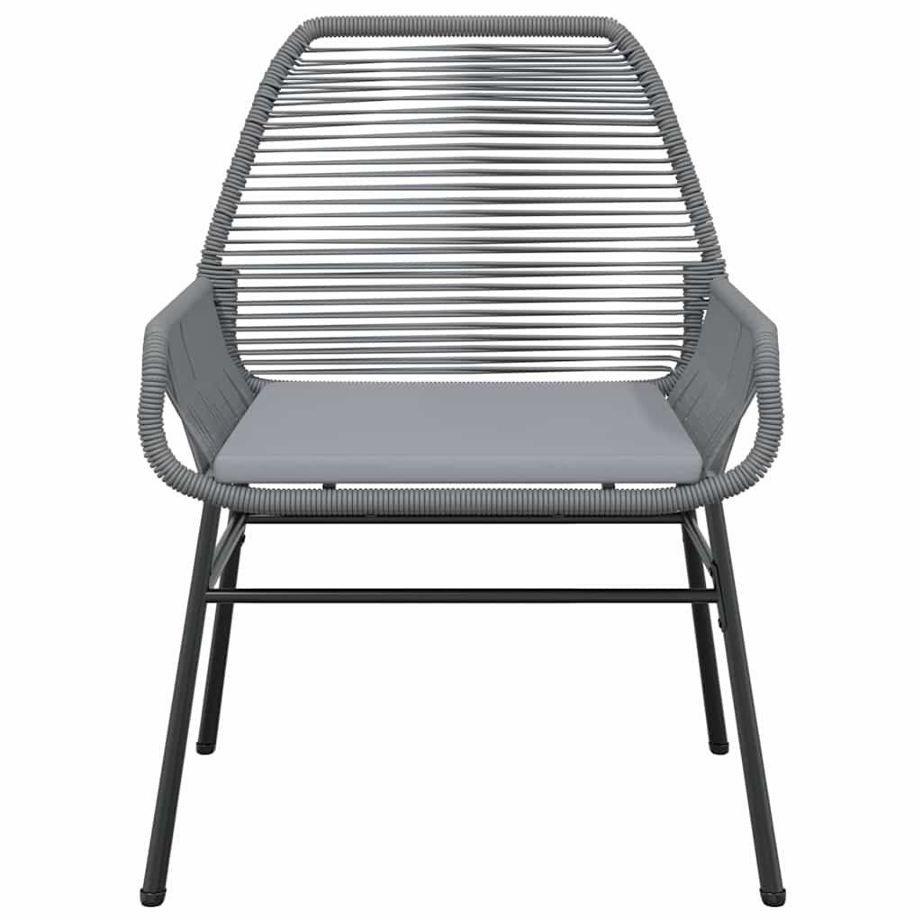 7-Delige Tuinset Met Kussens Poly Rattan Glas 6 160 x 80 x 74 cm Grijs