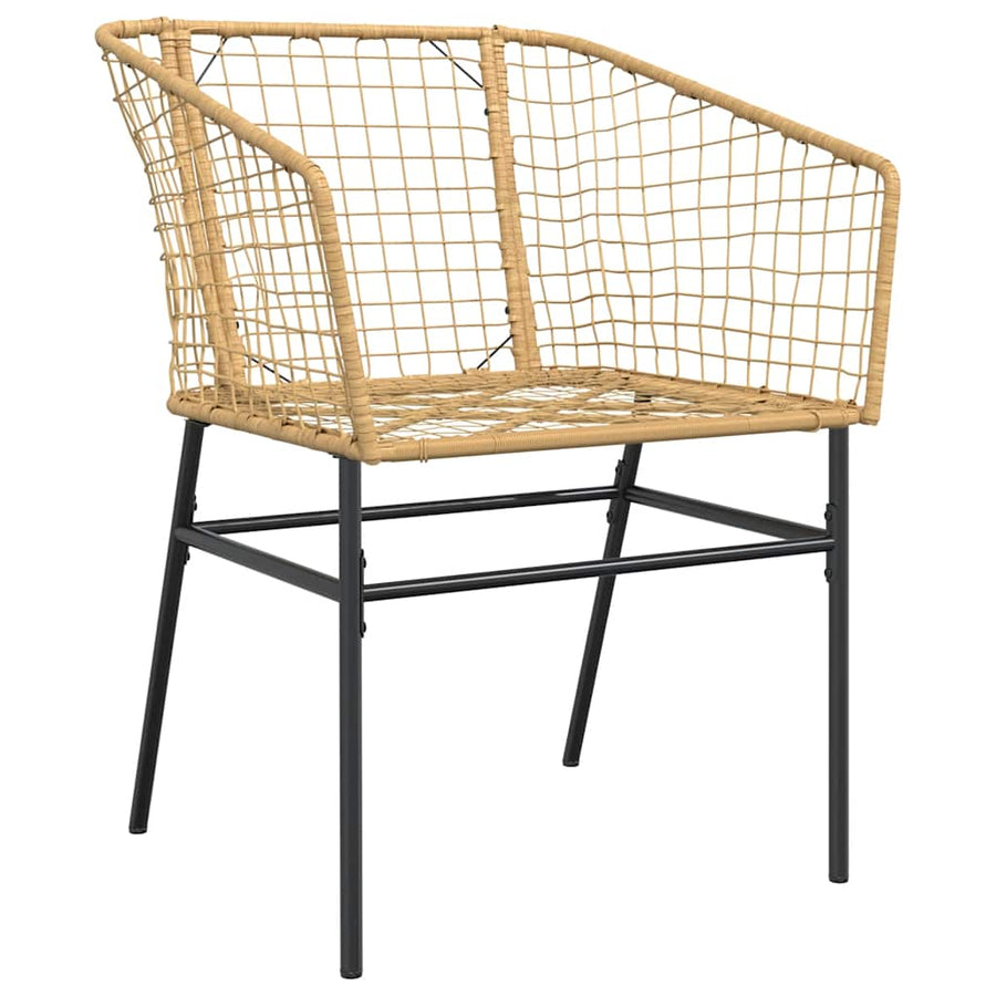 5-Delige Tuinset Poly Rattan Glas Bruin 4 80 x 80 x 74 cm Nee