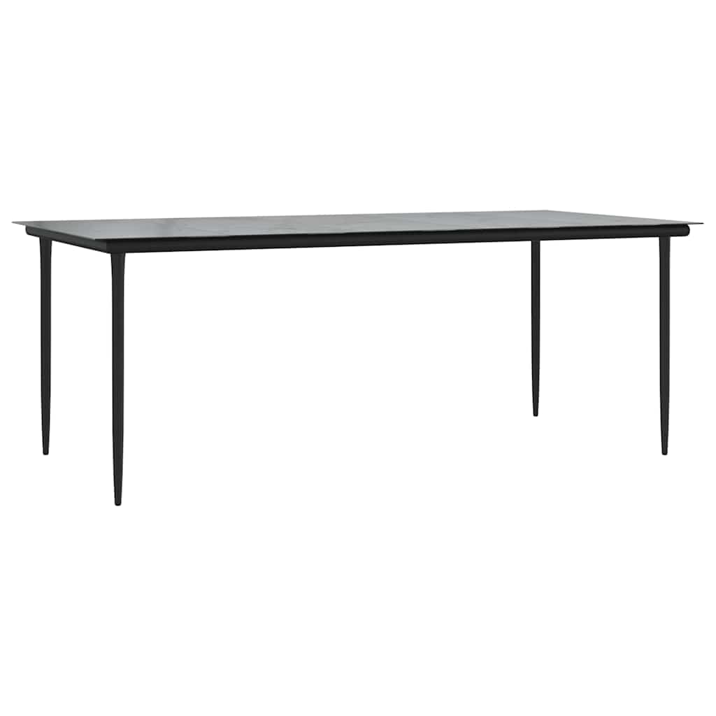 7-Delige Tuinset Met Kussens Poly Rattan Glas Bruin 6 200 x 100 x 74 cm Ja