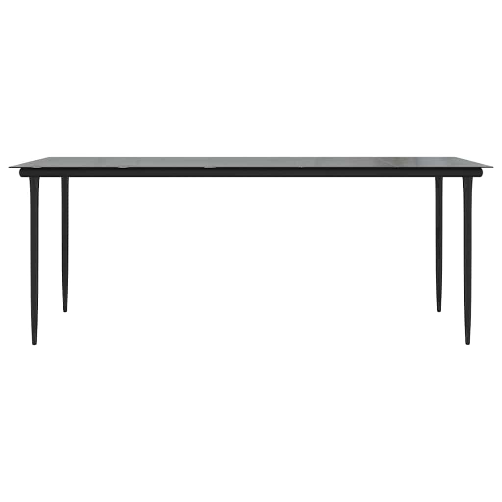 7-Delige Tuinset Met Kussens Poly Rattan Glas Bruin 6 200 x 100 x 74 cm Ja