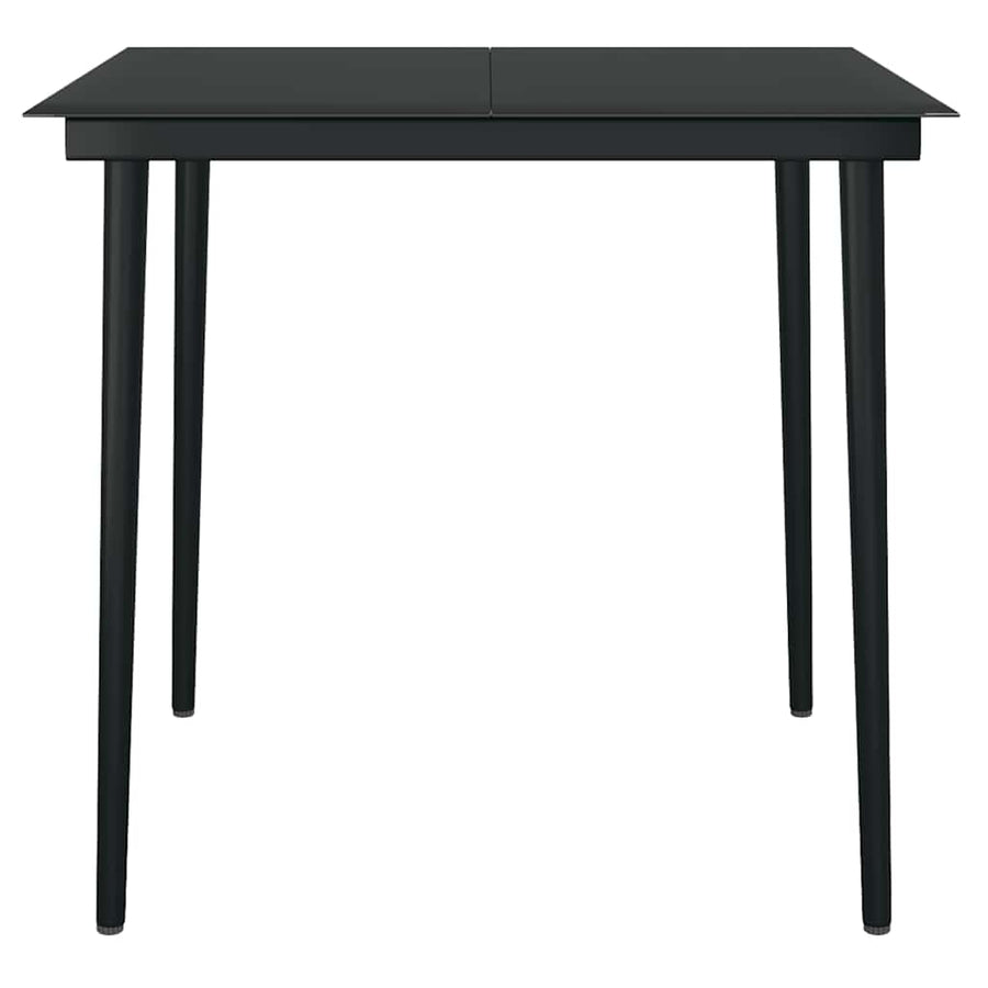 5-Delige Tuinset Met Kussens Poly Rattan Glas 4 80 x 80 x 74 cm Bruin