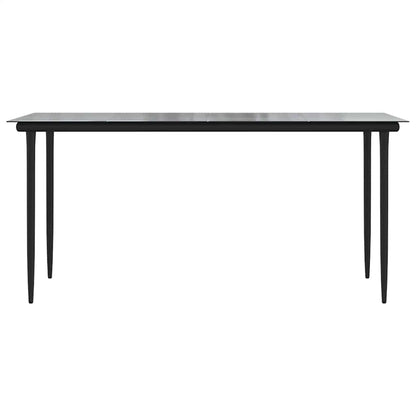 5-Delige Tuinset Met Kussens Poly Rattan Glas 4 160 x 80 x 74 cm Bruin