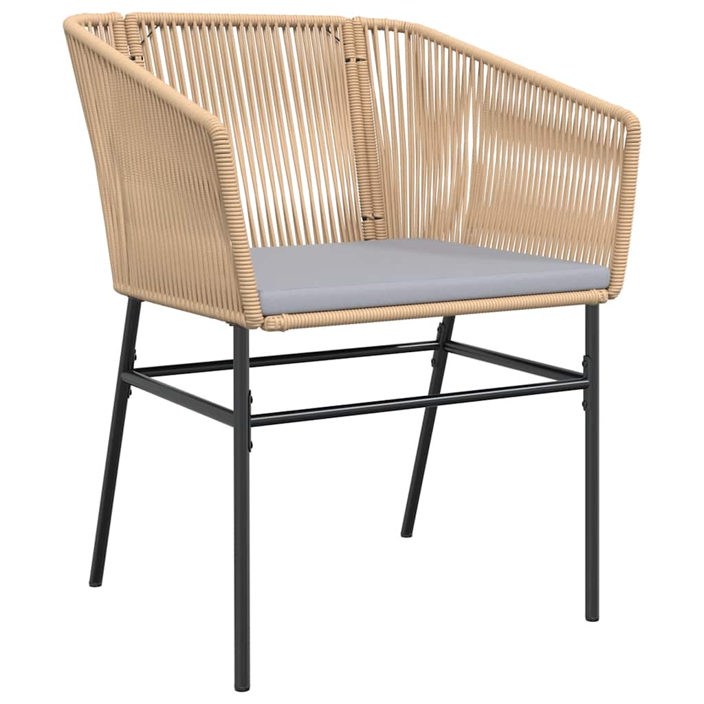 7-Delige Tuinset Met Kussens Poly Rattan Glas 6 160 x 80 x 74 cm Bruin