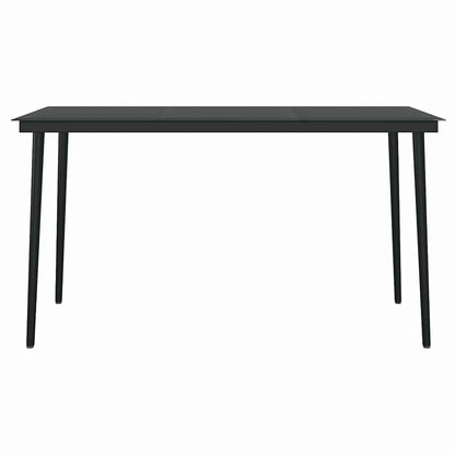 5-Delige Tuinset Met Kussens Poly Rattan Glas 4 140 x 70 x 74 cm Grijs