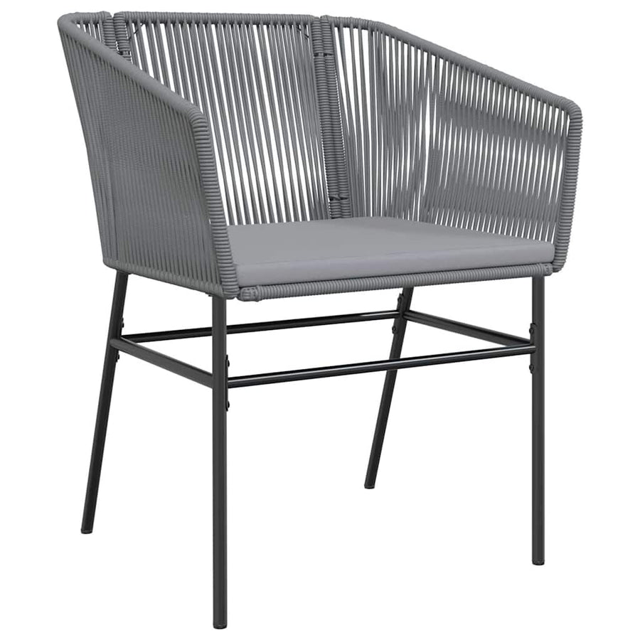 5-Delige Tuinset Met Kussens Poly Rattan Glas 4 160 x 80 x 74 cm Grijs