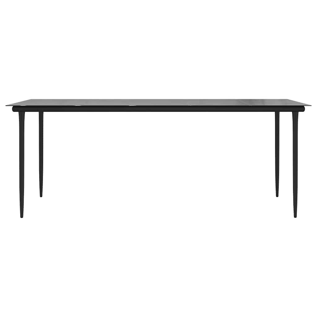 7-Delige Tuinset Met Kussens Poly Rattan Glas 6 200 x 100 x 74 cm Grijs