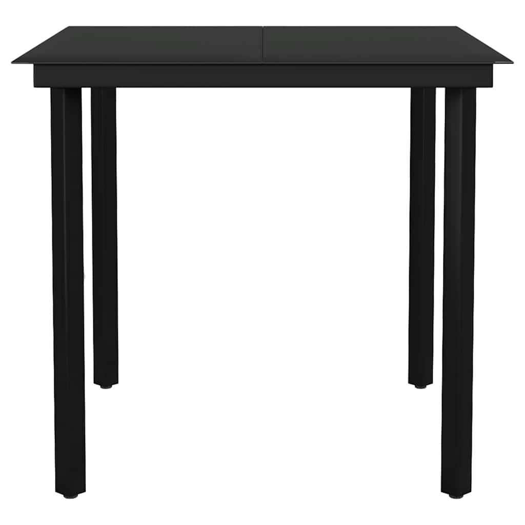 3-Delige Tuinset Met Kussens Poly Rattan Glas 2 80 x 80 x 74 cm Bruin en crèmewit