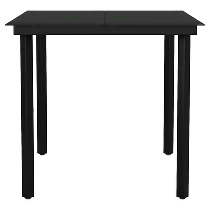 3-Delige Tuinset Met Kussens Poly Rattan Glas 2 80 x 80 x 74 cm Bruin en crèmewit