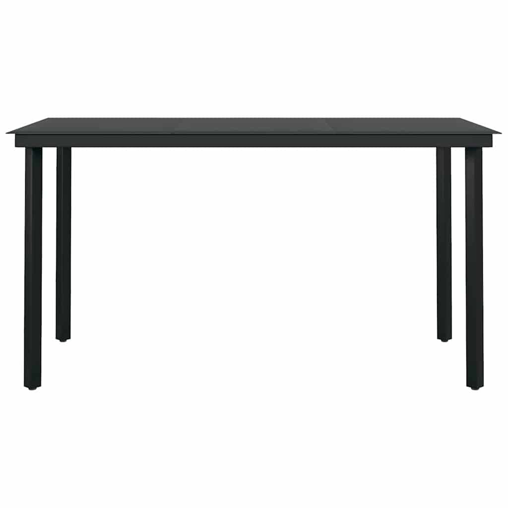 5-Delige Tuinset Met Kussens Poly Rattan Glas 4 140 x 70 x 74 cm Bruin en crèmewit