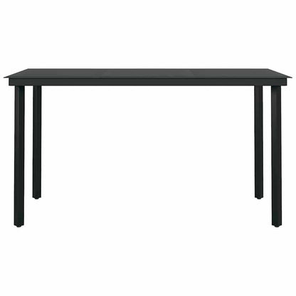 5-Delige Tuinset Met Kussens Poly Rattan Glas 4 140 x 70 x 74 cm Bruin en crèmewit