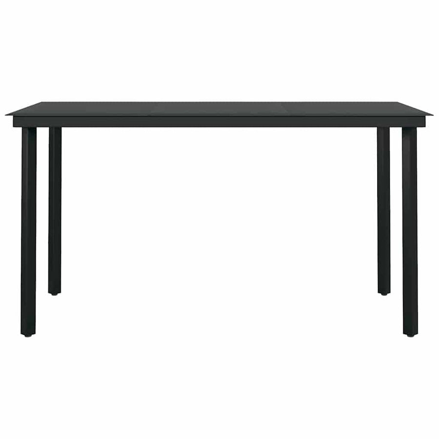 5-Delige Tuinset Met Kussens Poly Rattan Glas 4 140 x 70 x 74 cm Bruin en crèmewit