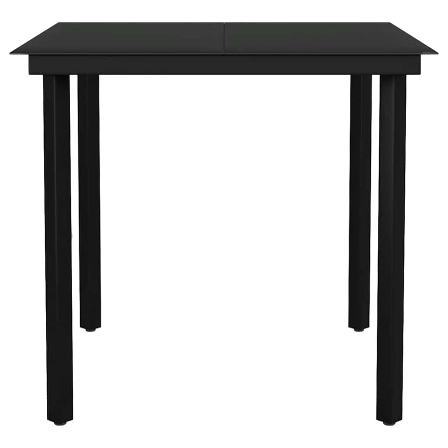 3-Delige Tuinset Met Kussens Poly Rattan Glas 2 80 x 80 x 74 cm Bruin