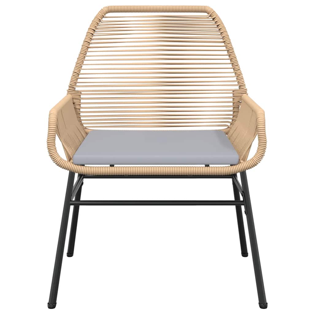 7-Delige Tuinset Met Kussens Poly Rattan Glas 6 200 x 100 x 74 cm Bruin